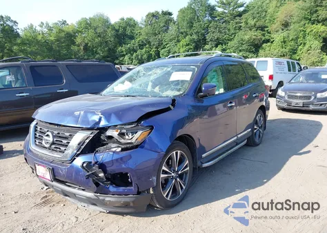 2019 Nissan Pathfinder Platinum z USA, uszkodzony, nr VIN 5N1DR2MM9KC624845